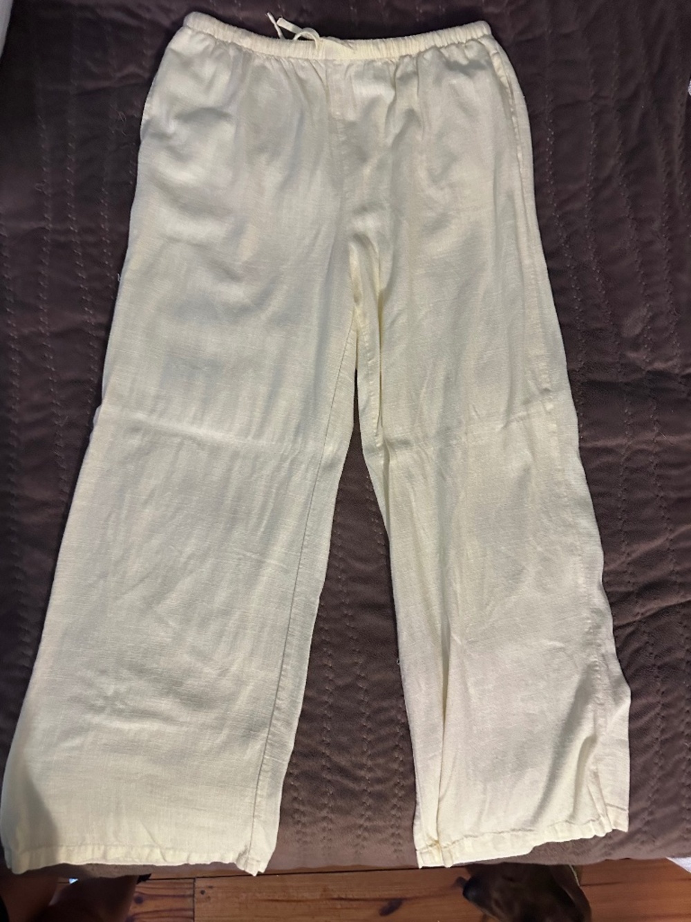 Sincerely Jules Pastel Yellow pants. Size M
